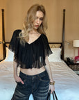 0122stepll シアーチュニックフラッタークロップトップ0122stepll