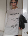 0122stepll T-shirt à manches longues oversize Resilient Club avec motif graphique
