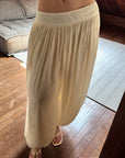 0122stepll Strapless Bandeau Top & Low-Rise Balloon Pants Set