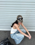 0122stepll Vintage Wash Wide-Leg Denim Pants