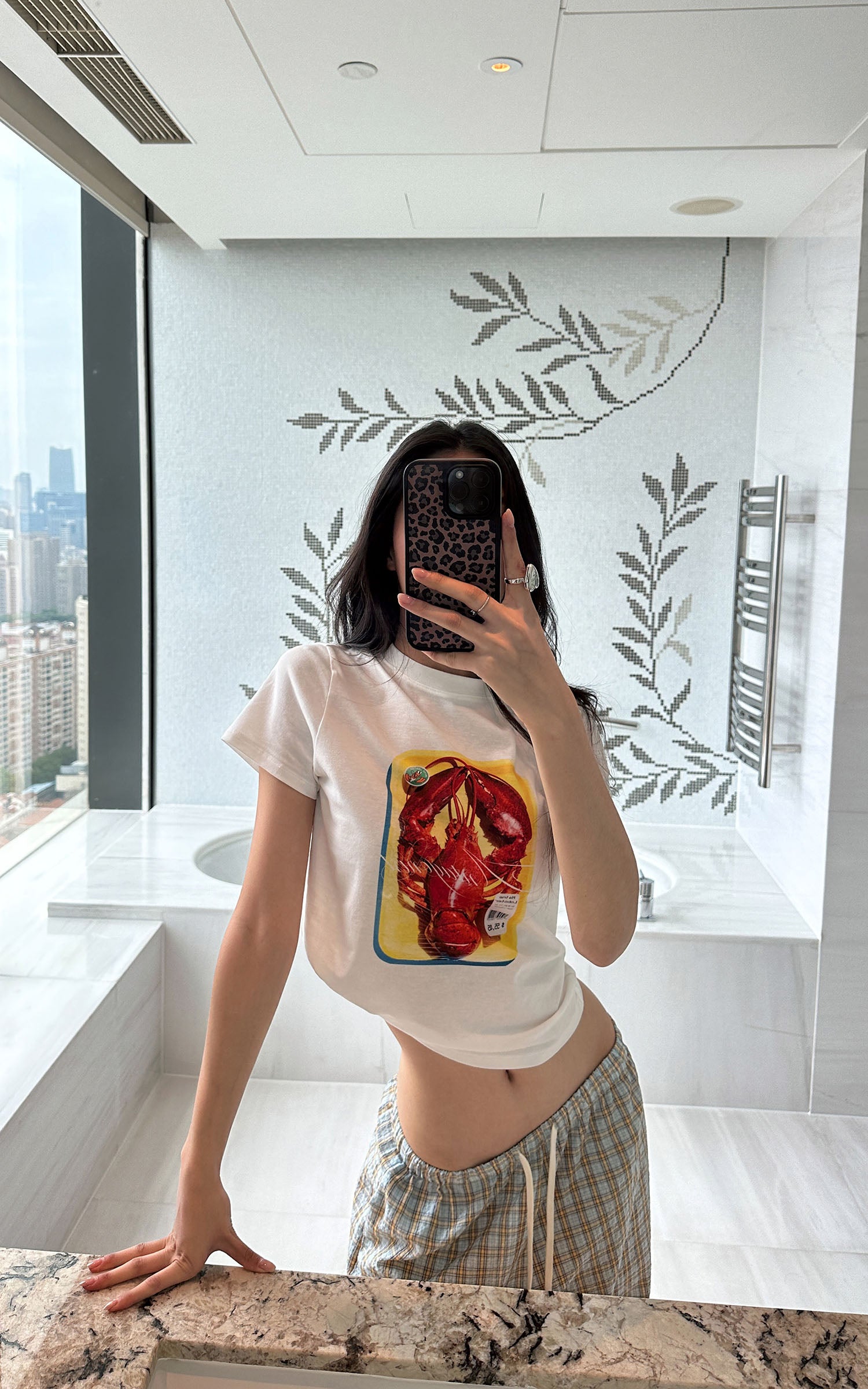 0122stepll Lobster Graphic Slim Fit Tee