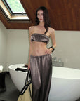0122stepll Ensemble Haut Bandeau & Pantalon Large
