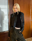 0122stepll Utility Pocket Leather Jacket