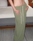 0122stepll Fitted Tee & Drawstring Maxi Skirt Set