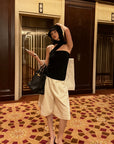 0122stepll Pleated Wide-Leg Capri Pants
