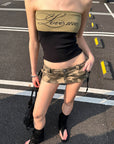 0122stepll Love Me Stretch Tube Top for Dark-Edged Streetwear
