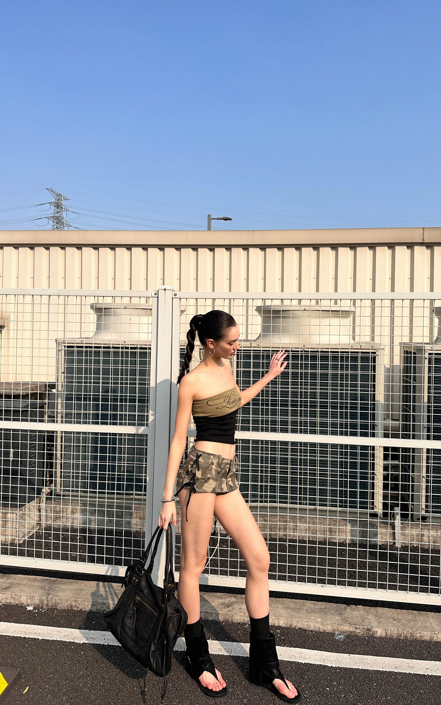 0122stepll Love Me Stretch Tube Top for Dark-Edged Streetwear