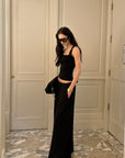0122stepll Floral Lace Panel Racerback Tank Top