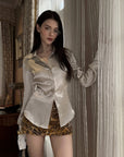 0122stepll Wild Instinct Faux Fur Mini Skirt