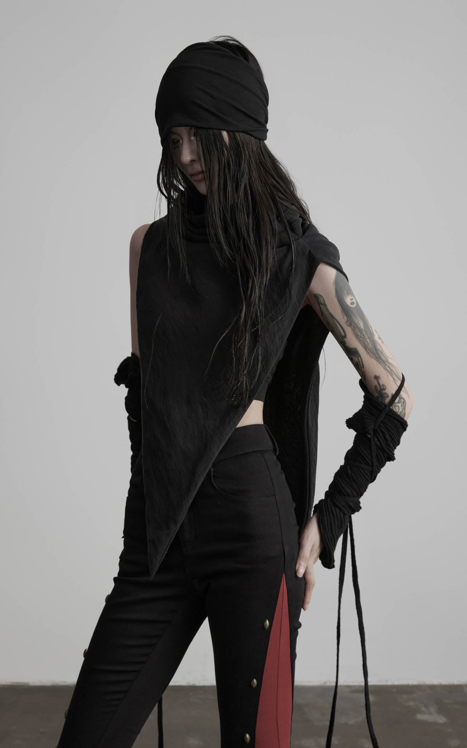 DOINDULGE Asymmetric Drape Scarf Shawl