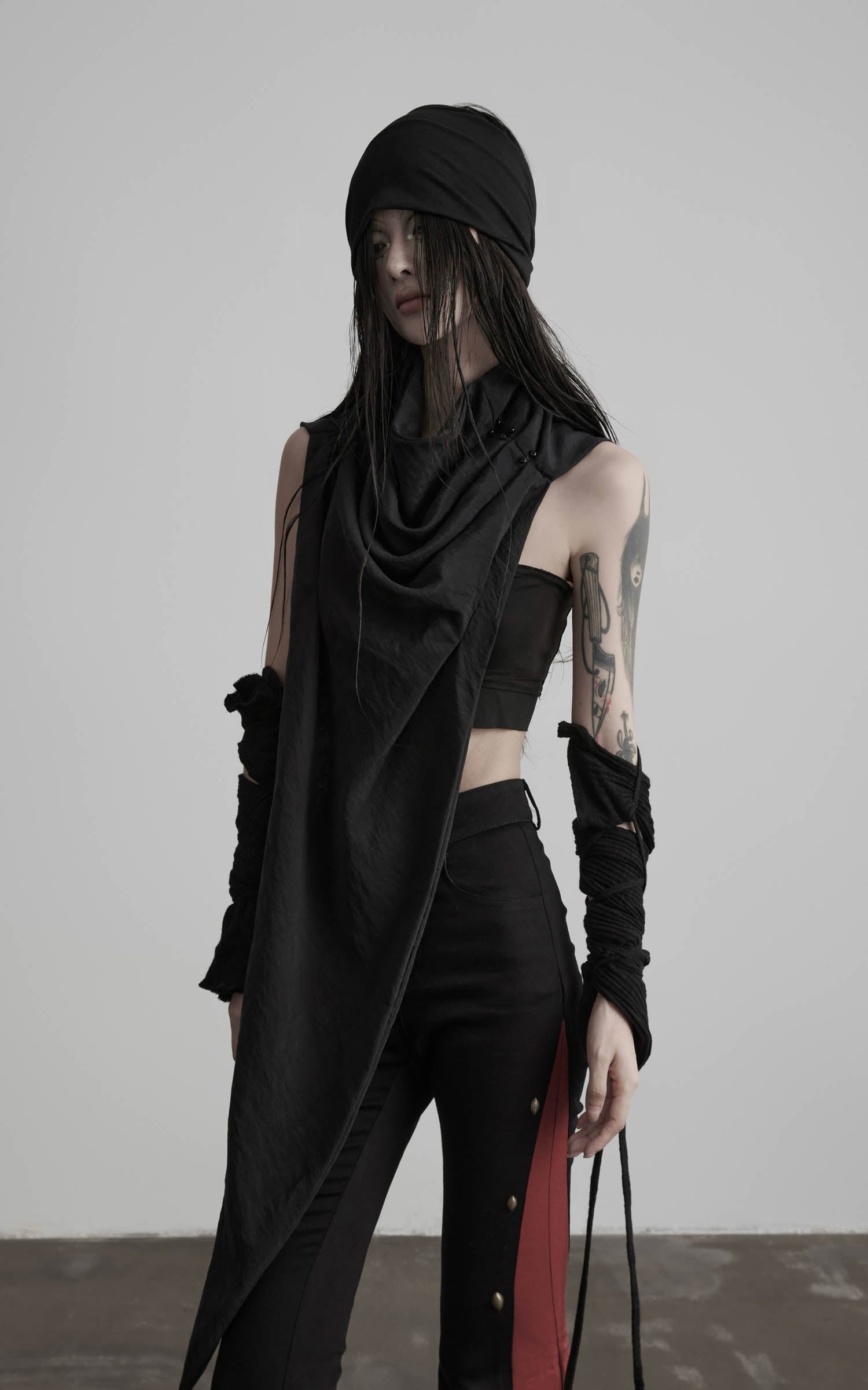 DOINDULGE Asymmetric Drape Scarf Shawl