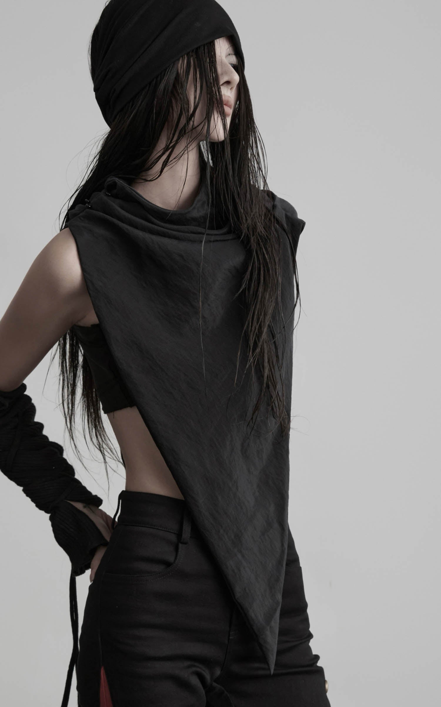 DOINDULGE Asymmetric Drape Scarf Shawl