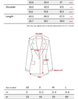 DOINDULGE Textured Asymmetric Blazer with Ruffled Edge and Fitted Silhouette