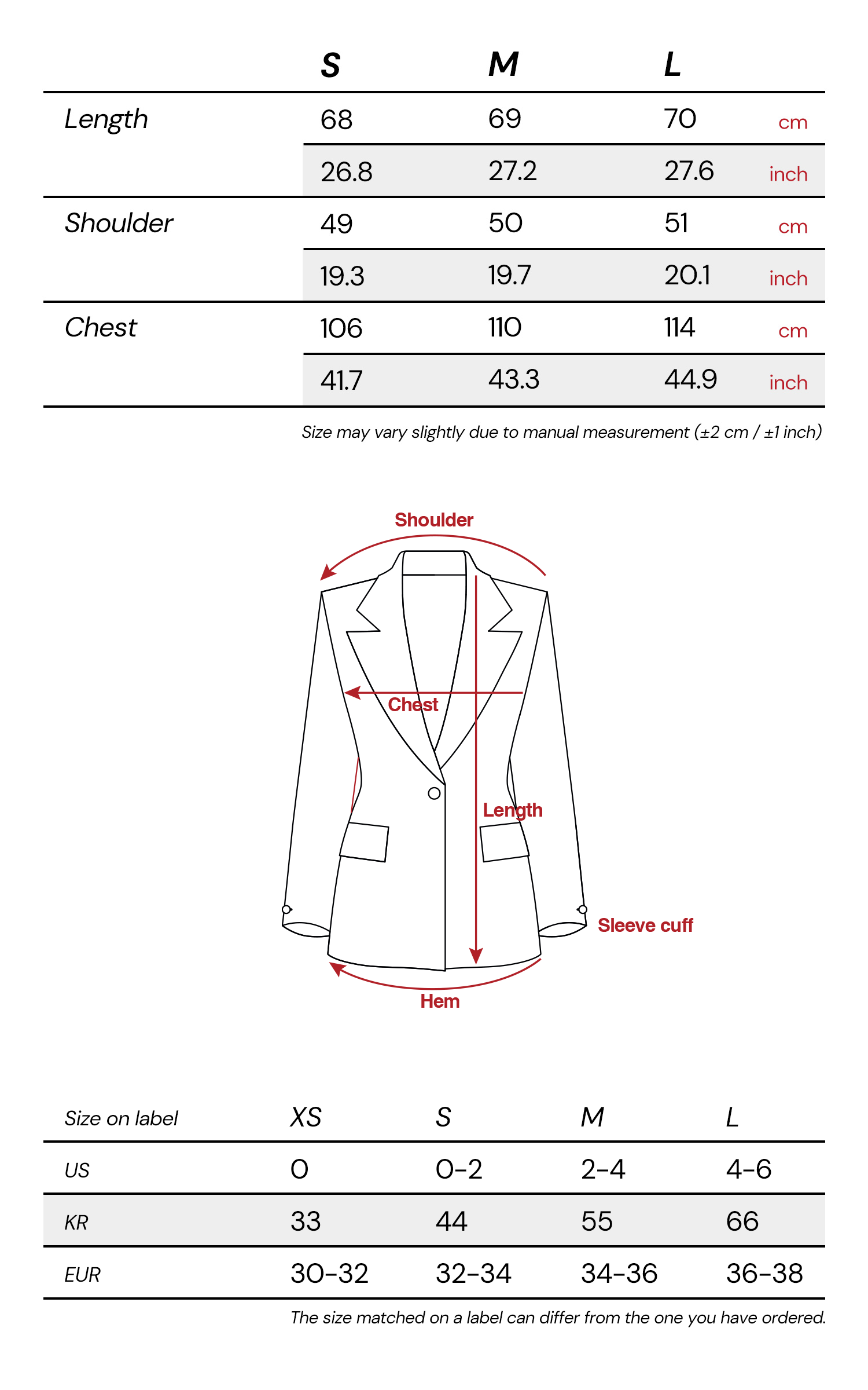 DOINDULGE Asymmetric Dyed Tailored Jacket