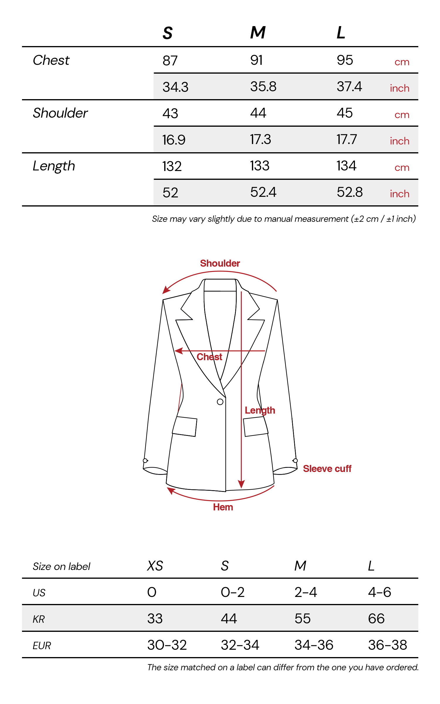 DOINDULGE Double Breasted Long Coat with Pinstripe and Contrast Lining