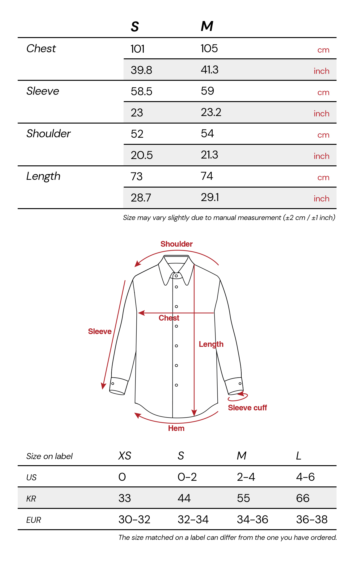 DOINDULGE Asymmetric Textured Shirt with Drawstring Sleeves and Red Accents