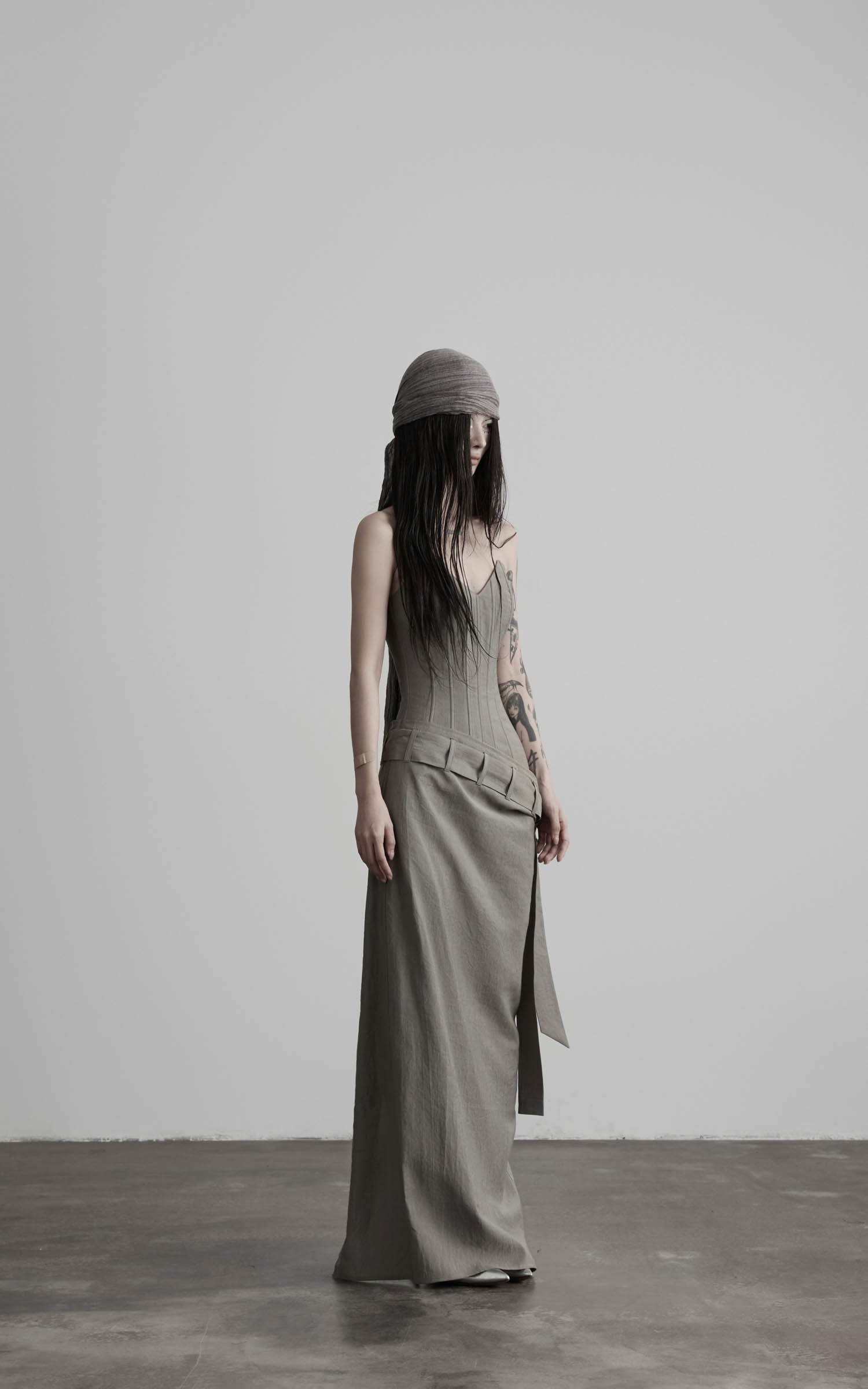DOINDULGE Corset Wrap Maxi Dress