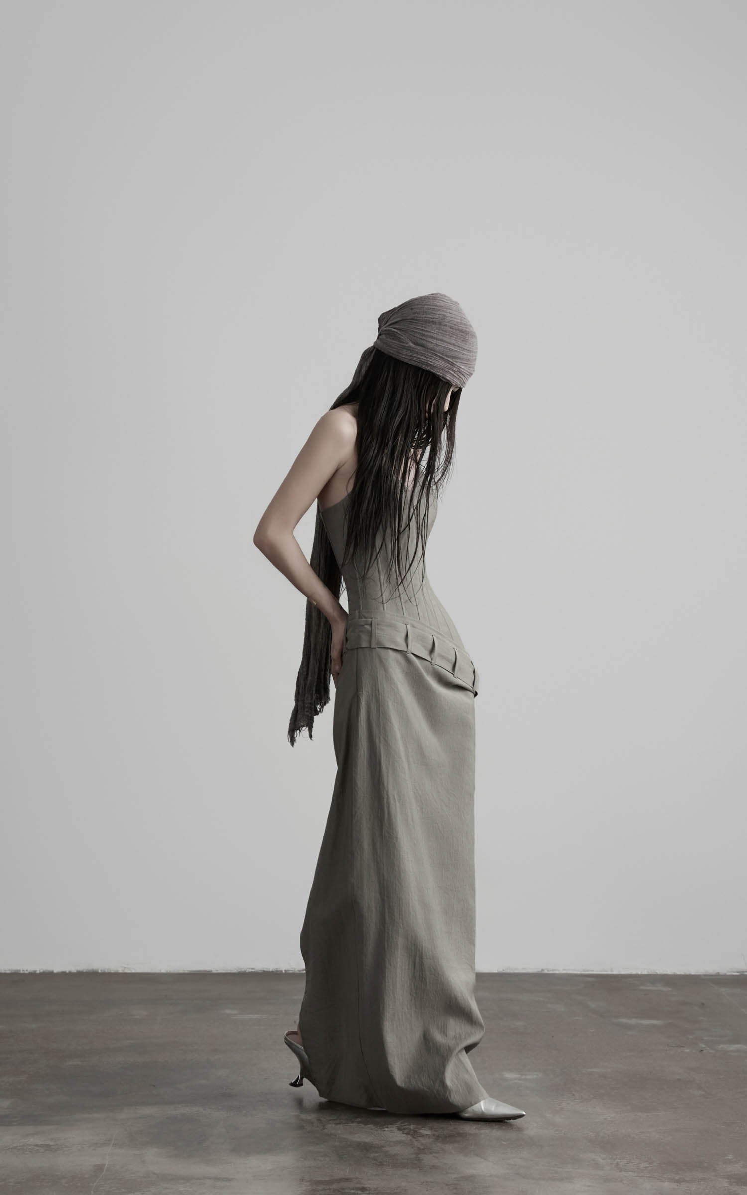 DOINDULGE Corset Wrap Maxi Dress
