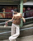 Hydrae Floral Washed Wide Leg Pants
