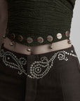 DOINDULGE Halter Tie-Up Crop Top
