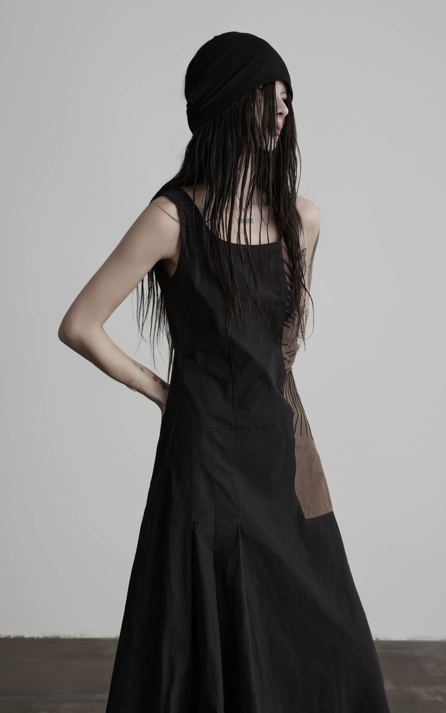 DOINDULGE Embroidered Square Neck Maxi Dress