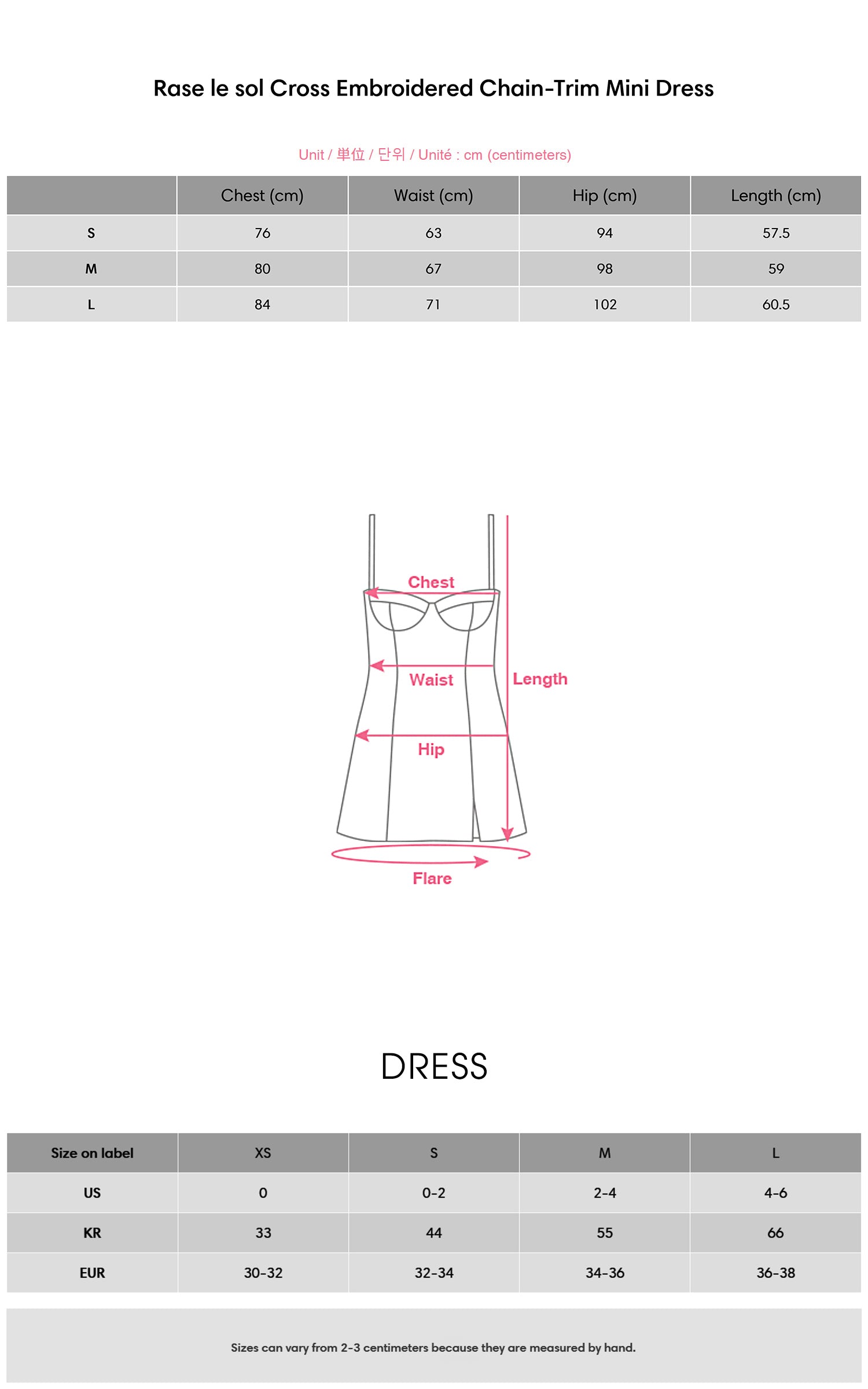 Rase le sol Cross Embroidered Chain-Trim Mini Dress - PINKPARKS