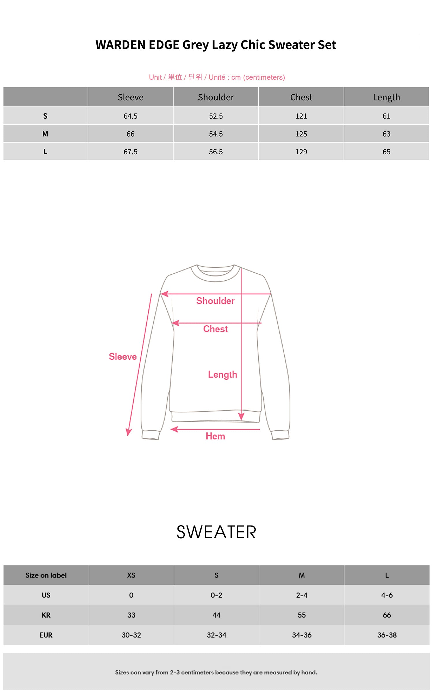 WARDEN EDGE Grey Lazy Chic Sweater Set