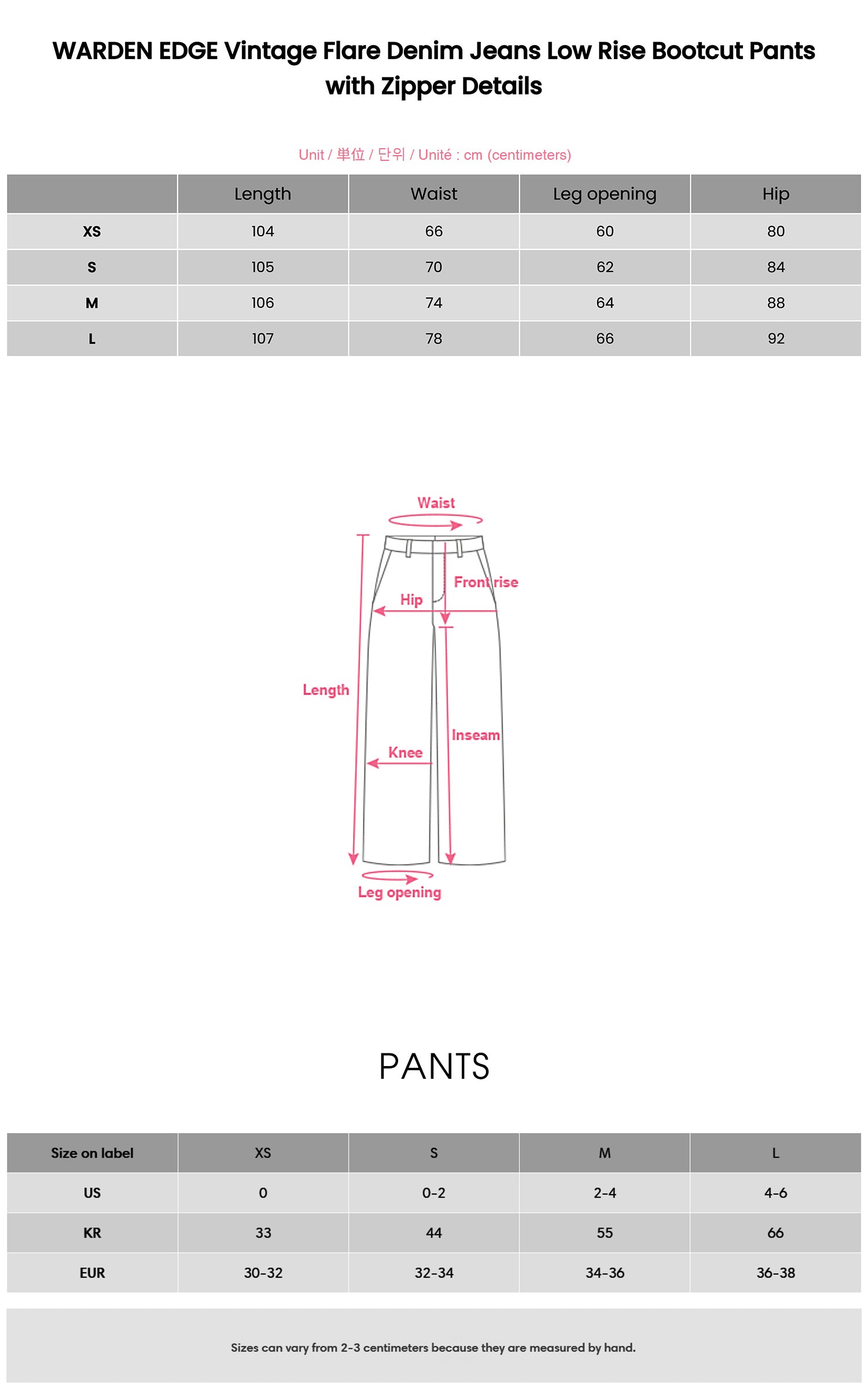 WARDEN EDGE ヴィンテージフレアデニムジーンズ ローライズブーツカットパンツ ジッパー付き