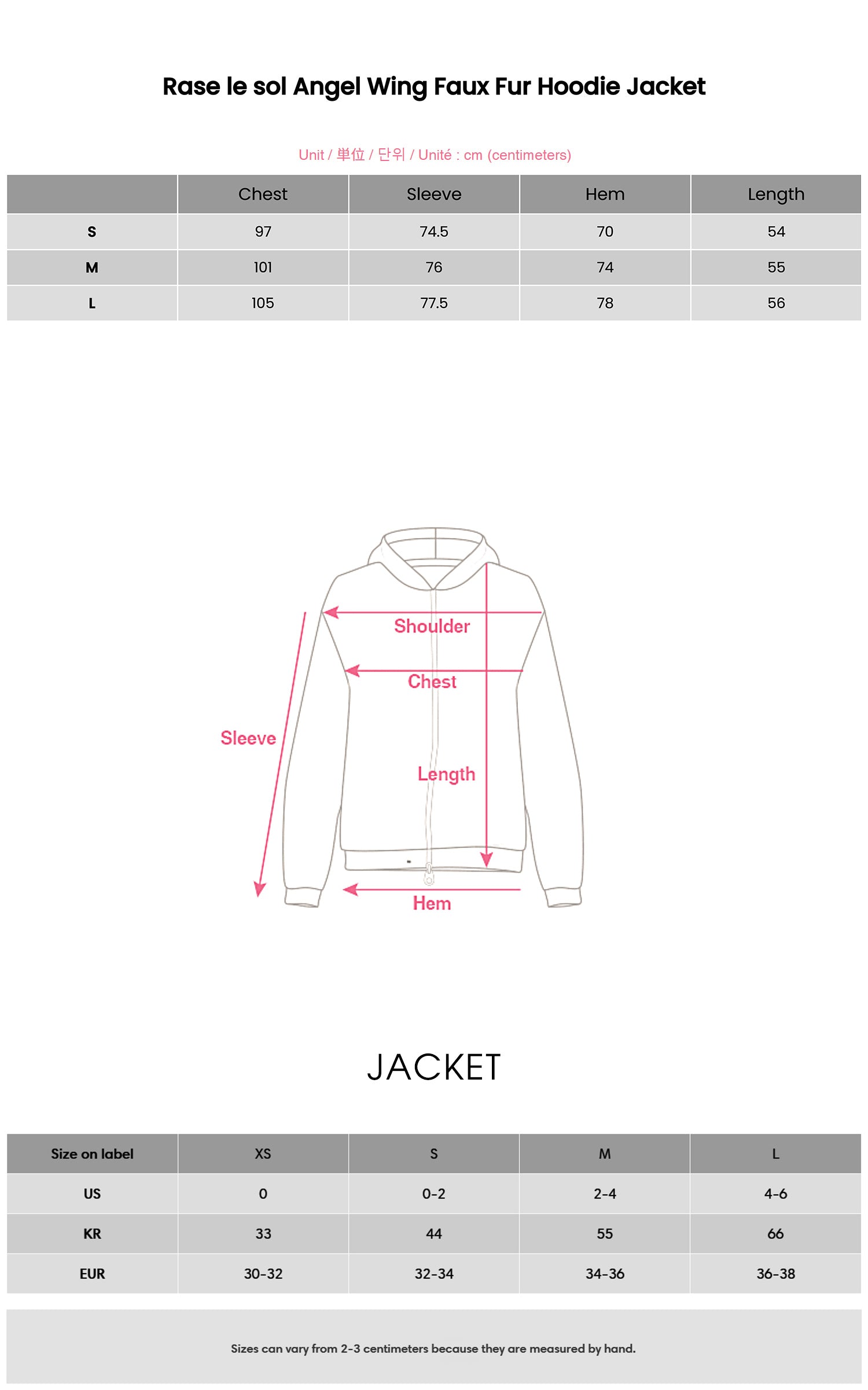 Rase le sol Angel Wing Faux Fur Hoodie Jacket