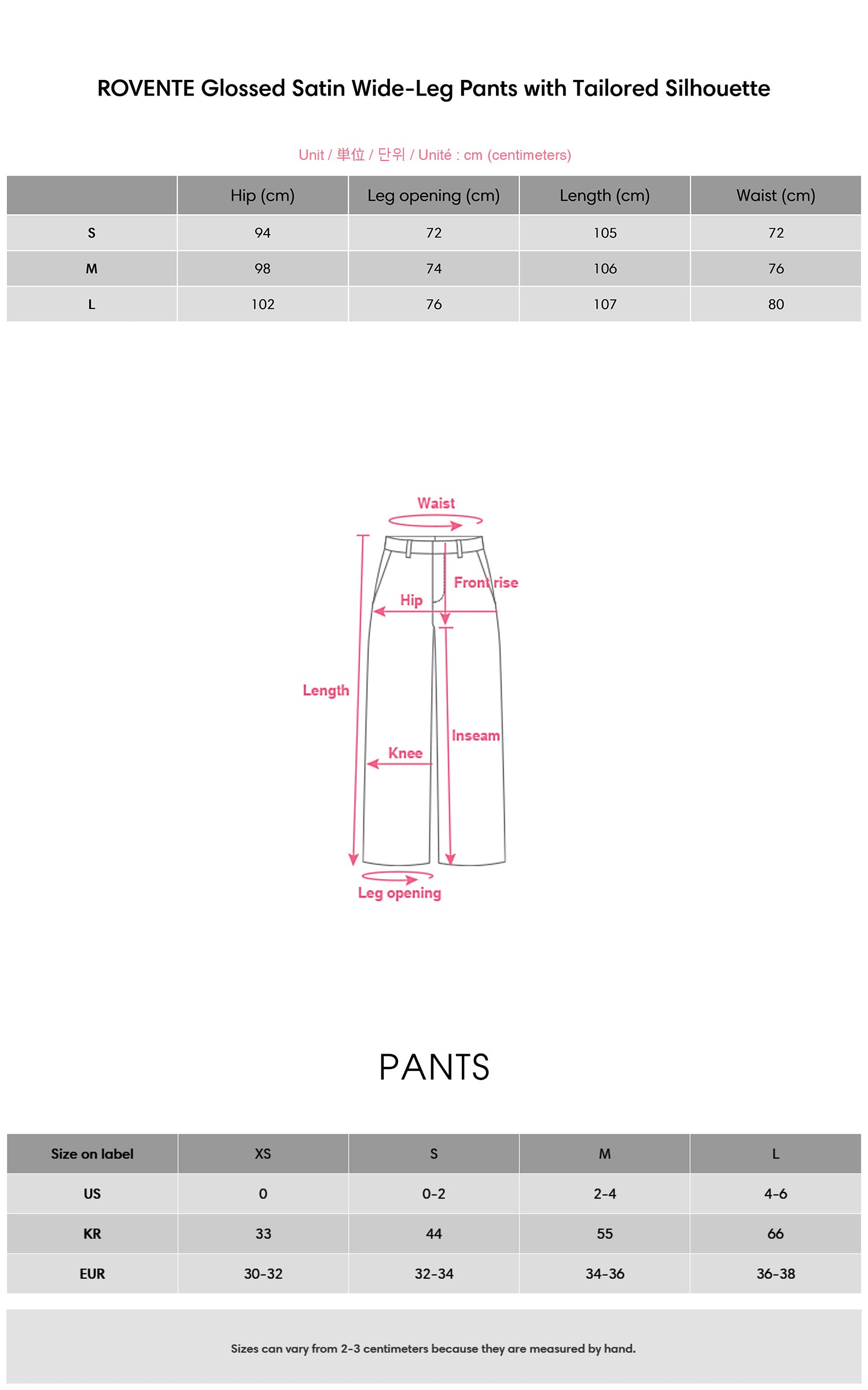 ROVENTE Glossed Satin Wide-Leg Pants with Tailored Silhouette - PINKPARKS