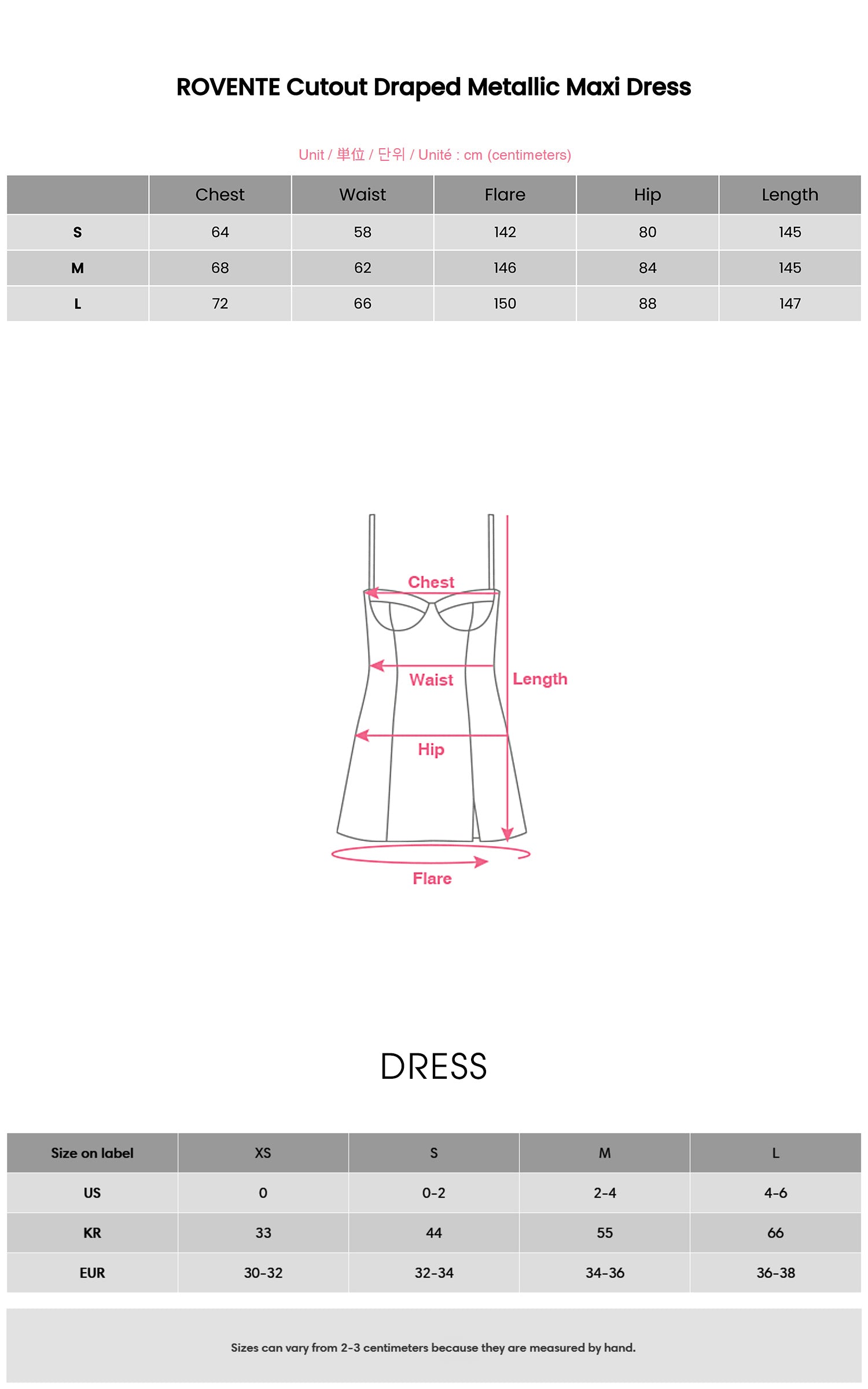 ROVENTE Cutout Draped Metallic Maxi Dress