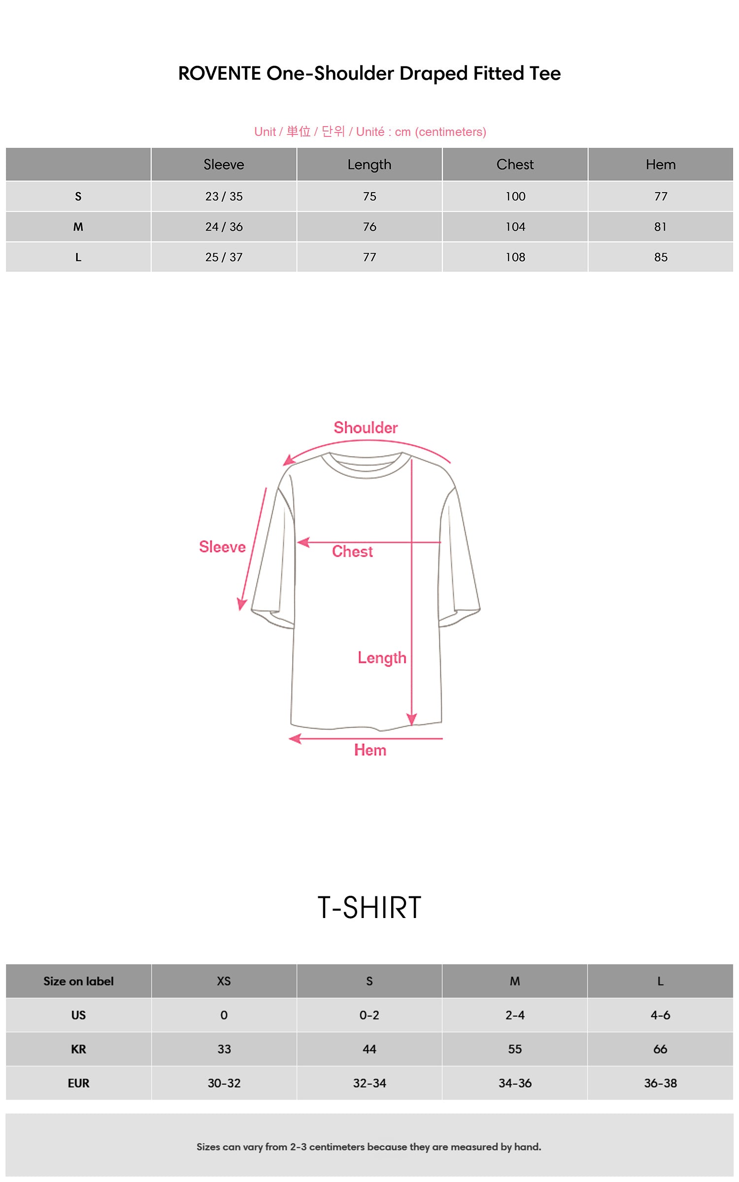 ROVENTE One-Shoulder Draped Fitted Tee