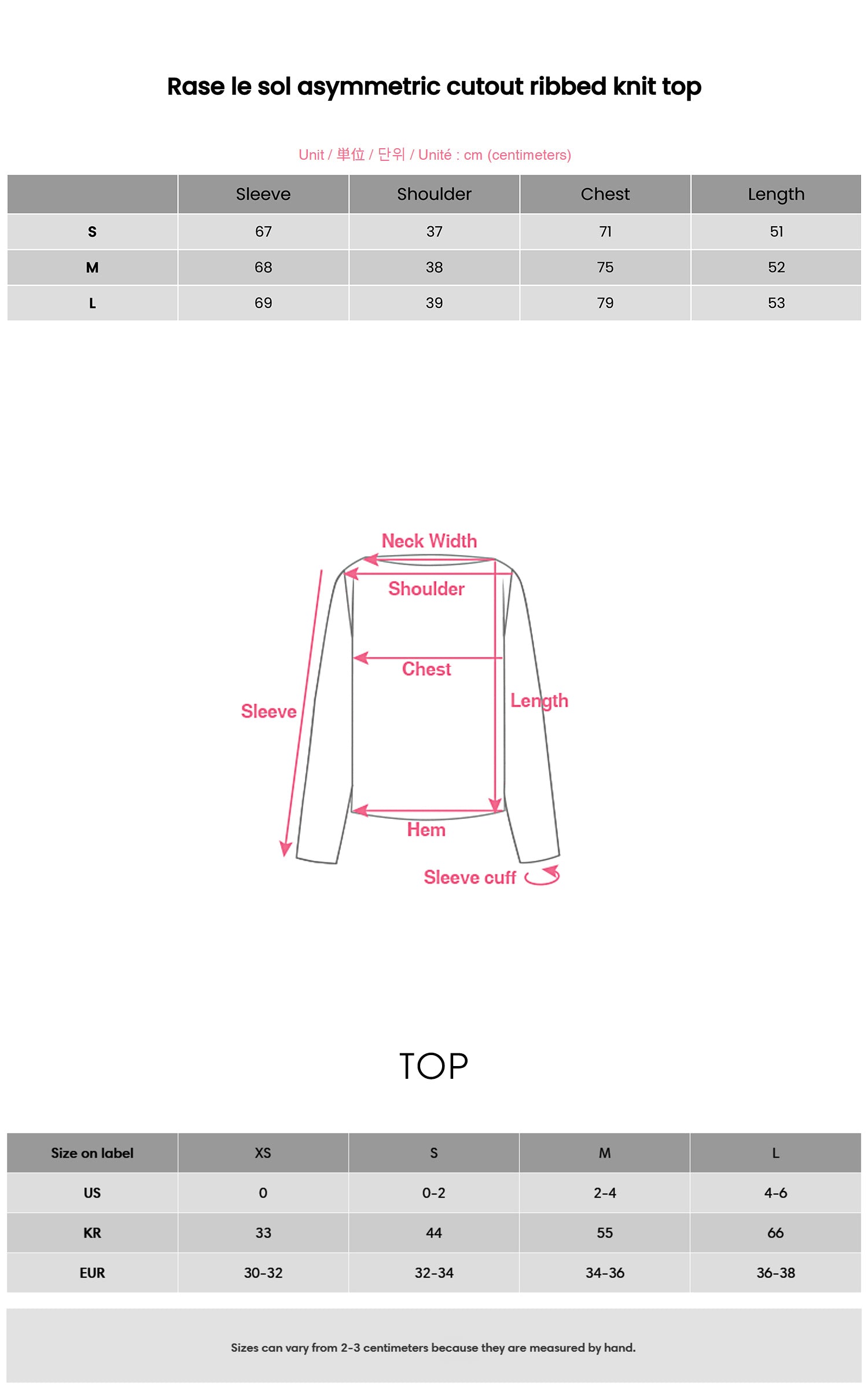 Rase le sol Asymmetric Cutout Ribbed Knit Top