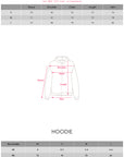 Rase le sol Printed Fitted Hoodie with Slit Hem