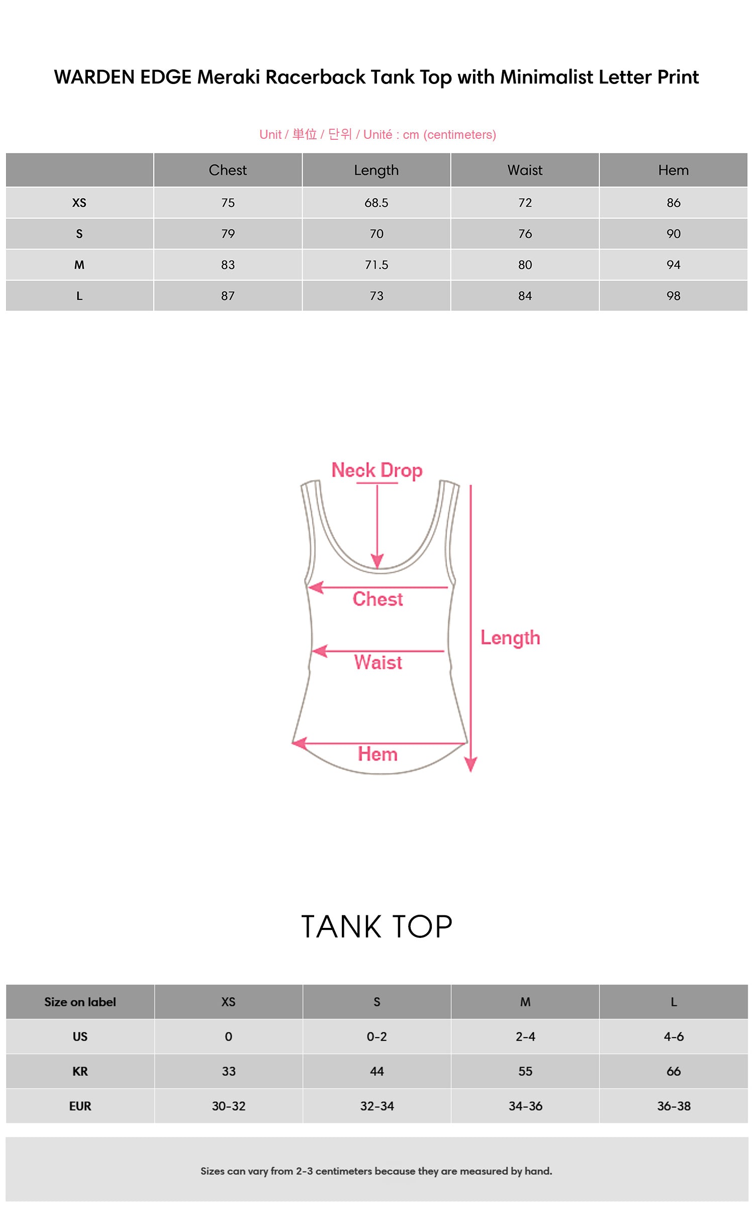 WARDEN EDGE Meraki Racerback Tank Top with Minimalist Letter Print