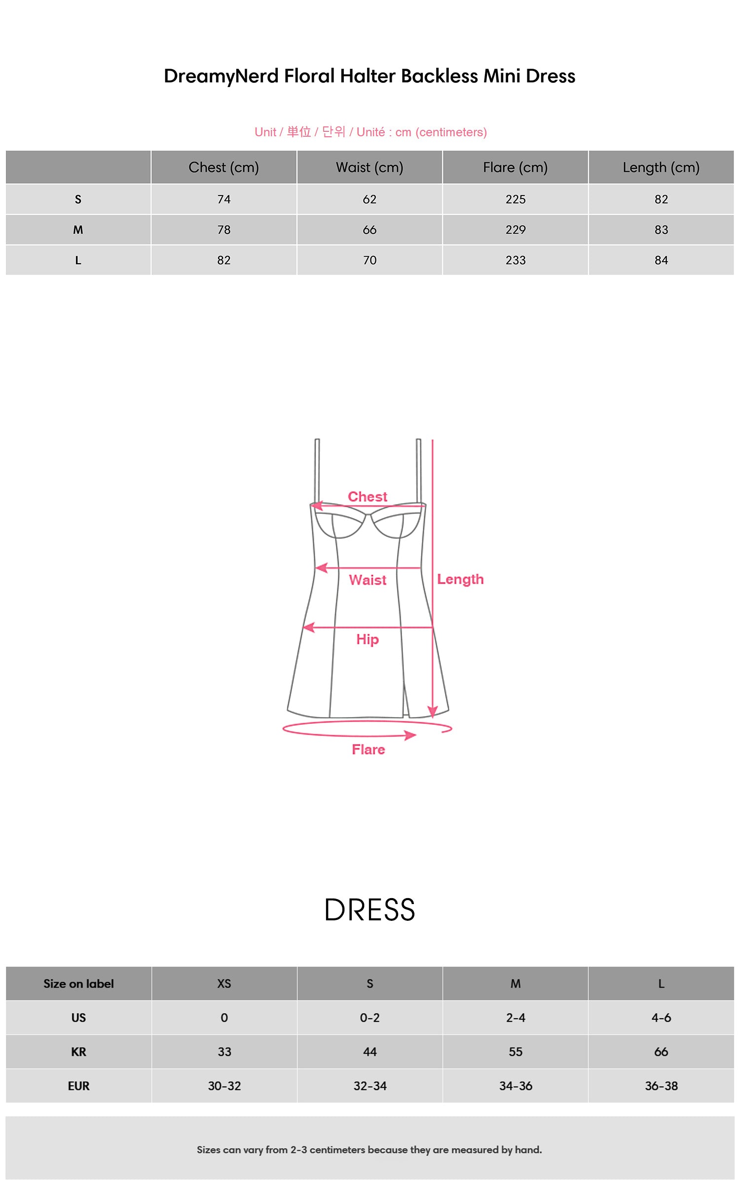 DreamyNerd Floral Halter Backless Mini Dress - PINKPARKS