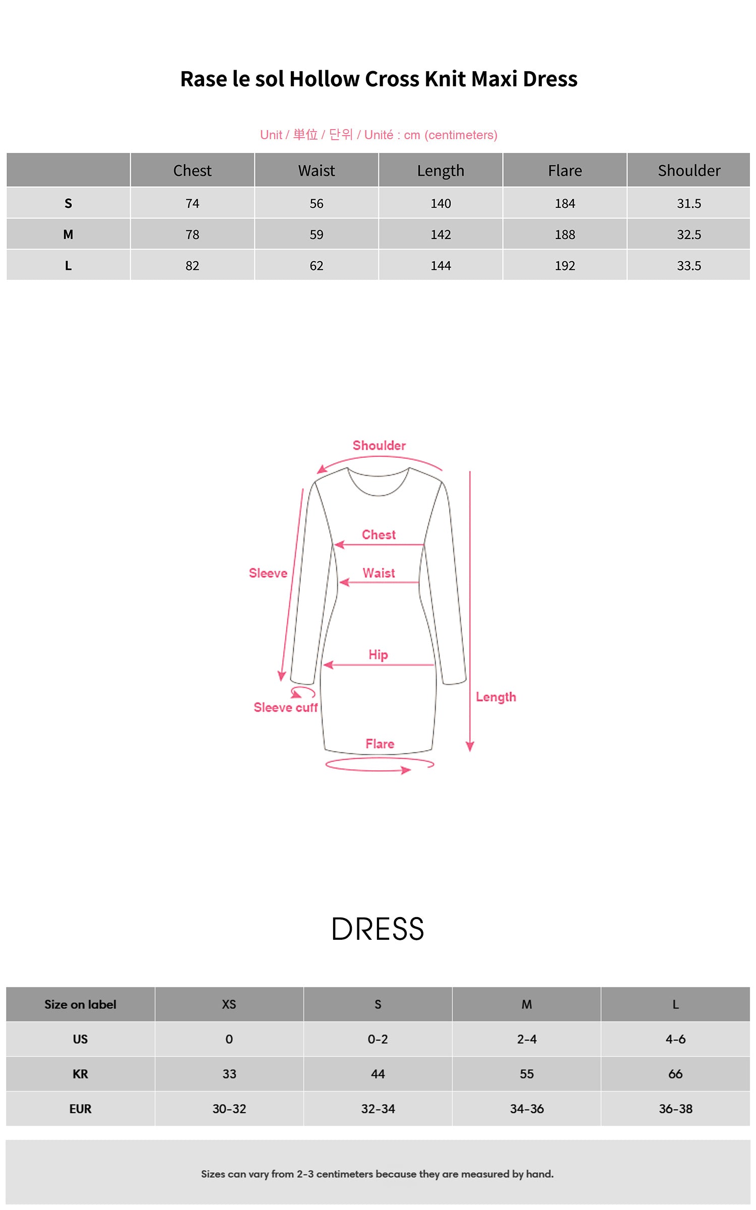 Rase le sol Hollow Cross Knit Maxi Dress