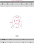Rase le sol Gothic Letter Ribbed Turtleneck Knit
