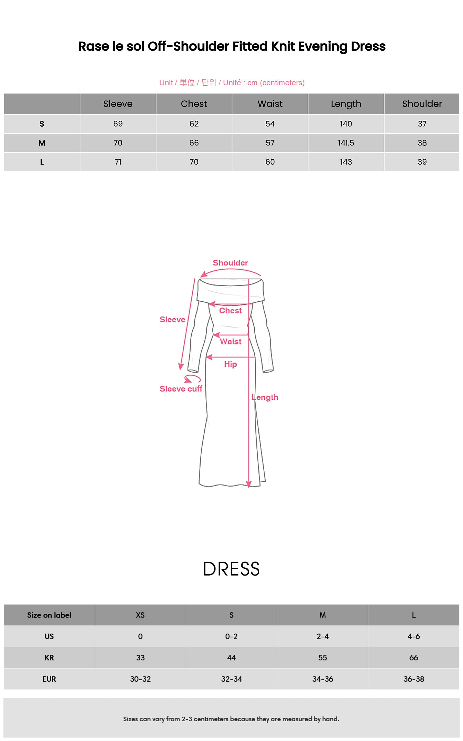 Rase le sol Off-Shoulder Fitted Knit Evening Dress
