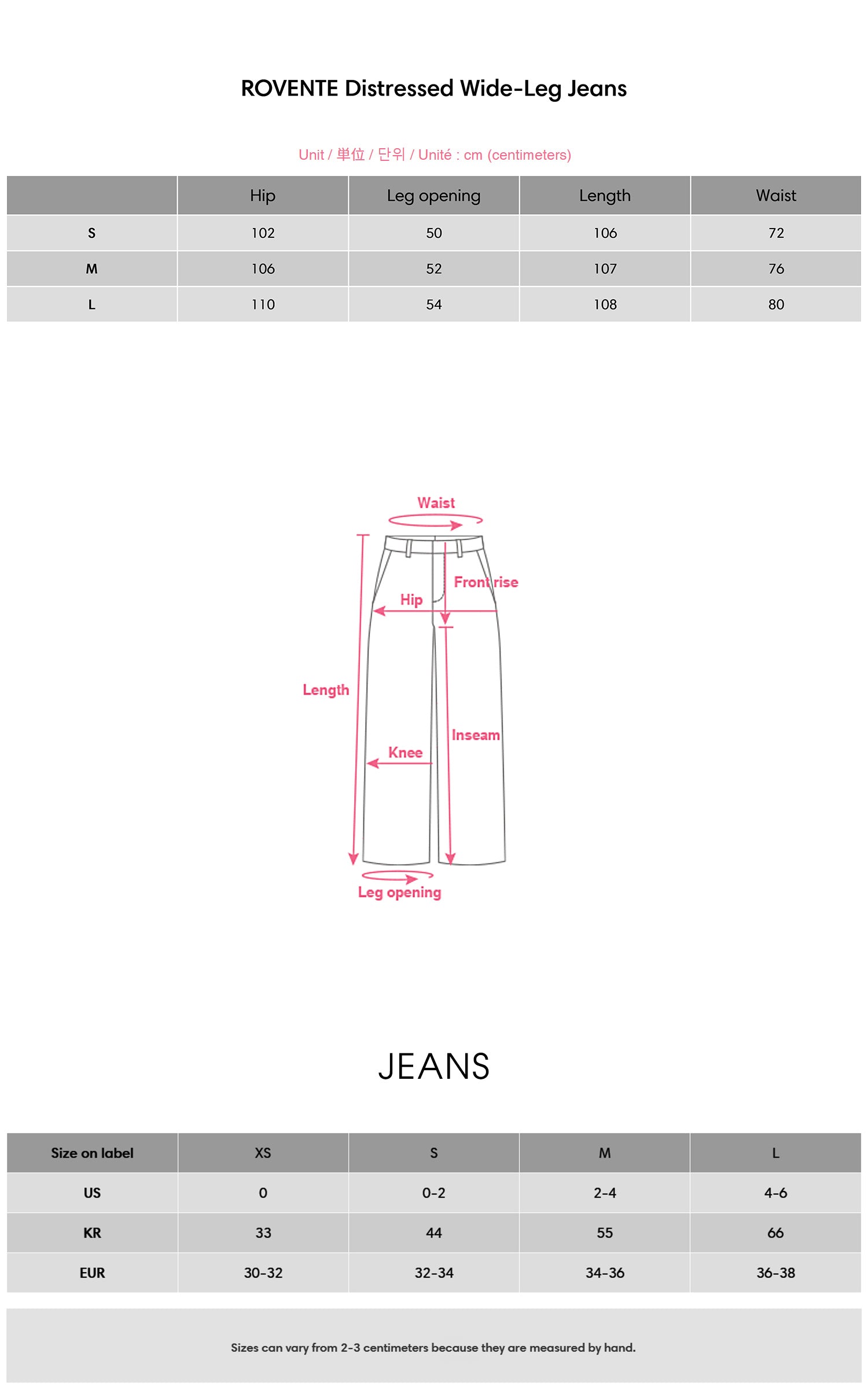 ROVENTE Distressed Wide-Leg Jeans - PINKPARKS