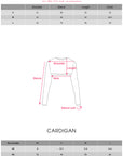 ROVENTE Cropped Knit Cardigan with High Neck and Button Closure