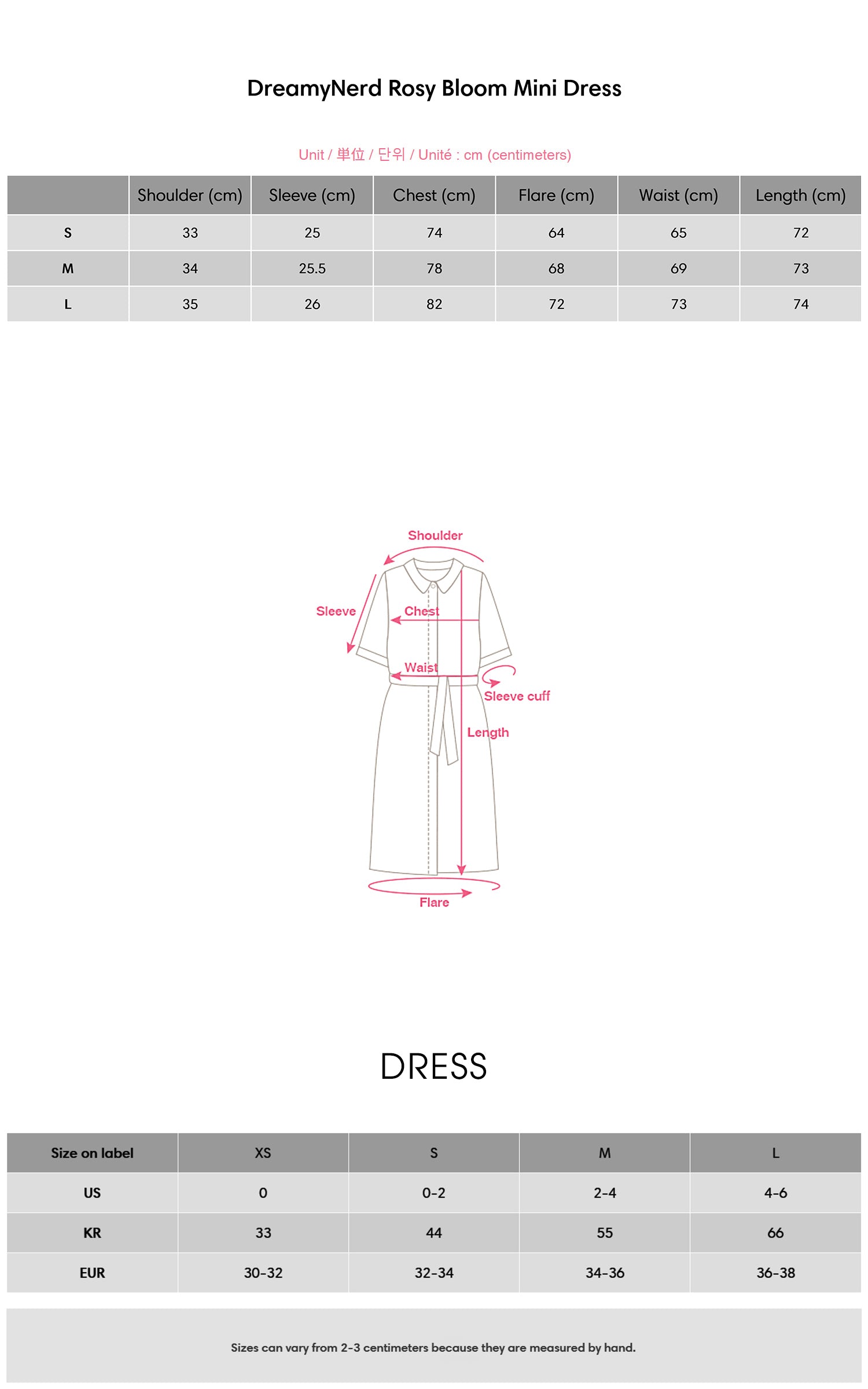 DreamyNerd Rosy Bloom Mini Dress - PINKPARKS