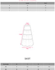 Rase le sol Mid-Length Skirt with 3D Rose Detail and Asymmetric Gathered Hem