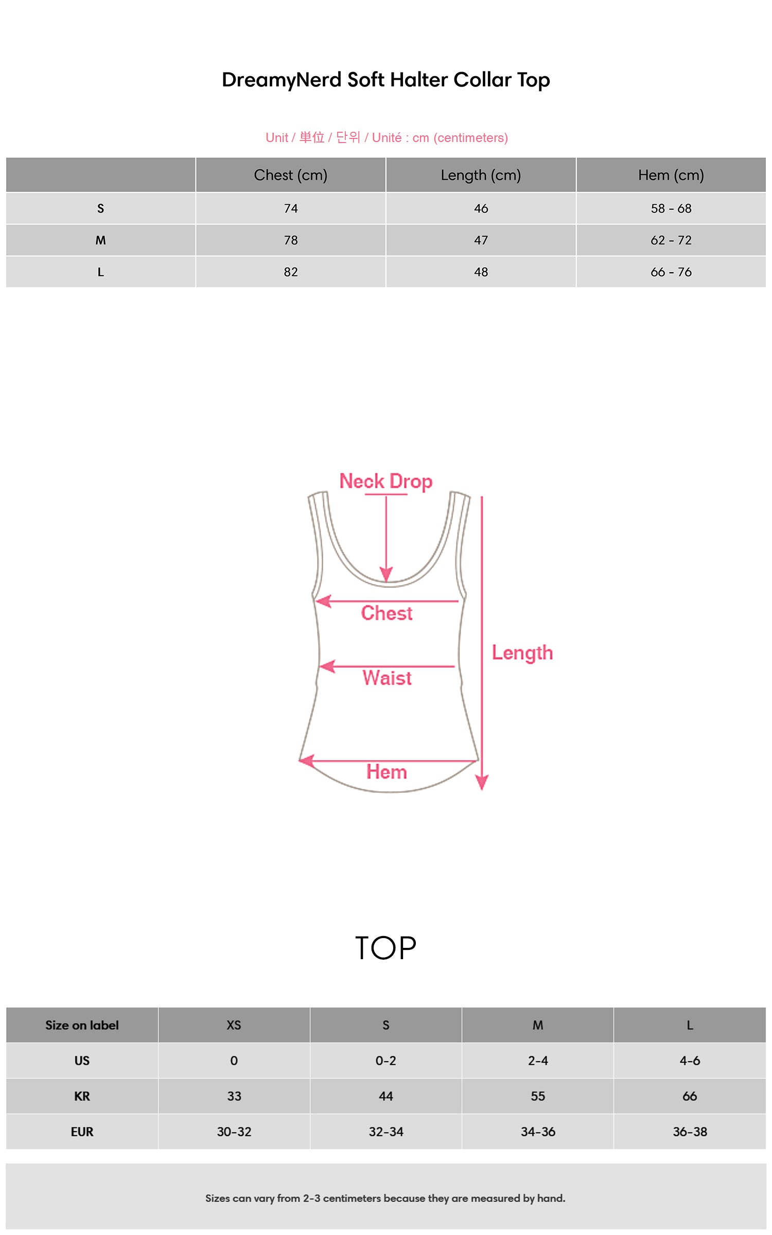 DreamyNerd Soft Halter Collar Top - PINKPARKS