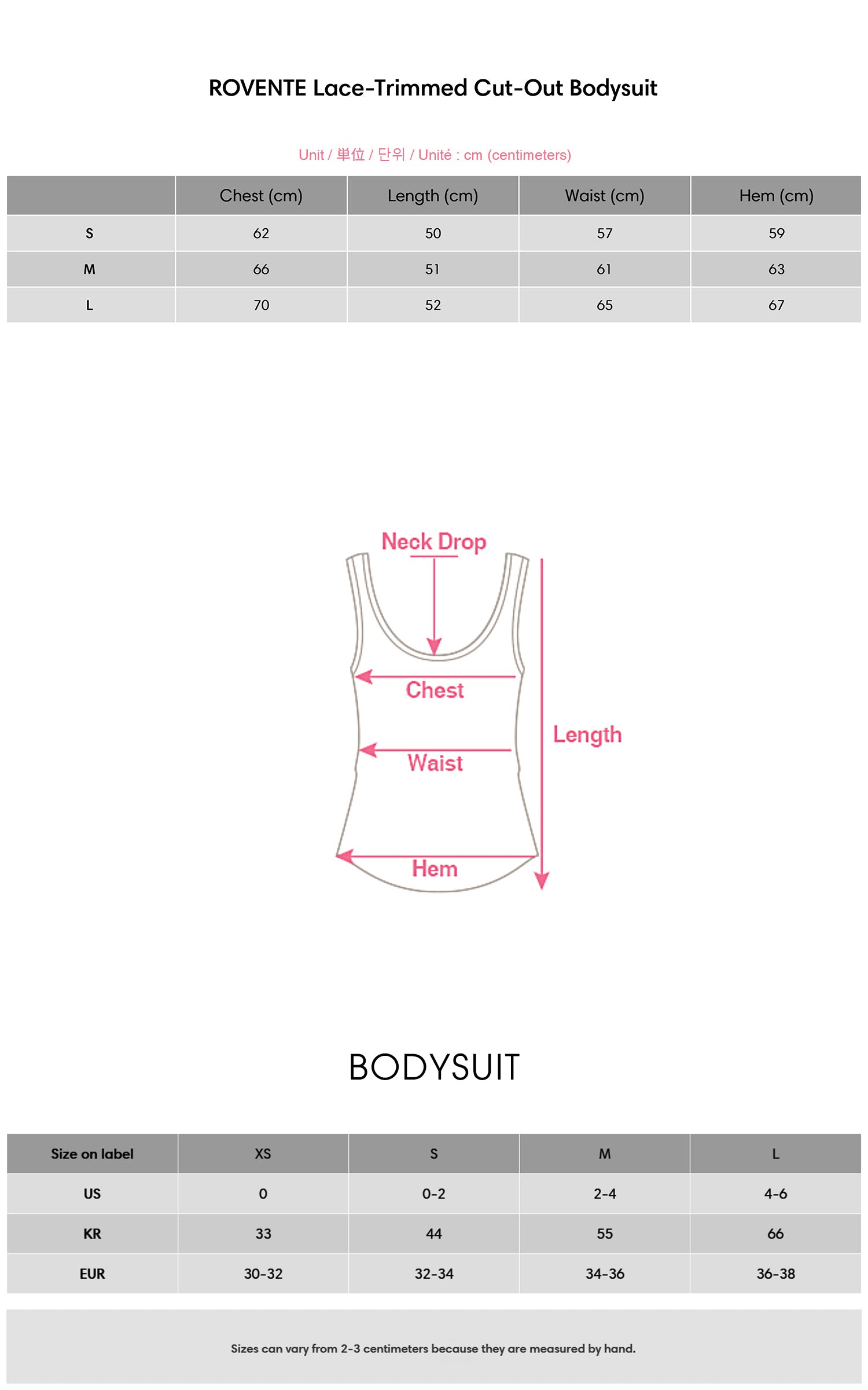 ROVENTE Lace-Trimmed Cut-Out Bodysuit - PINKPARKS