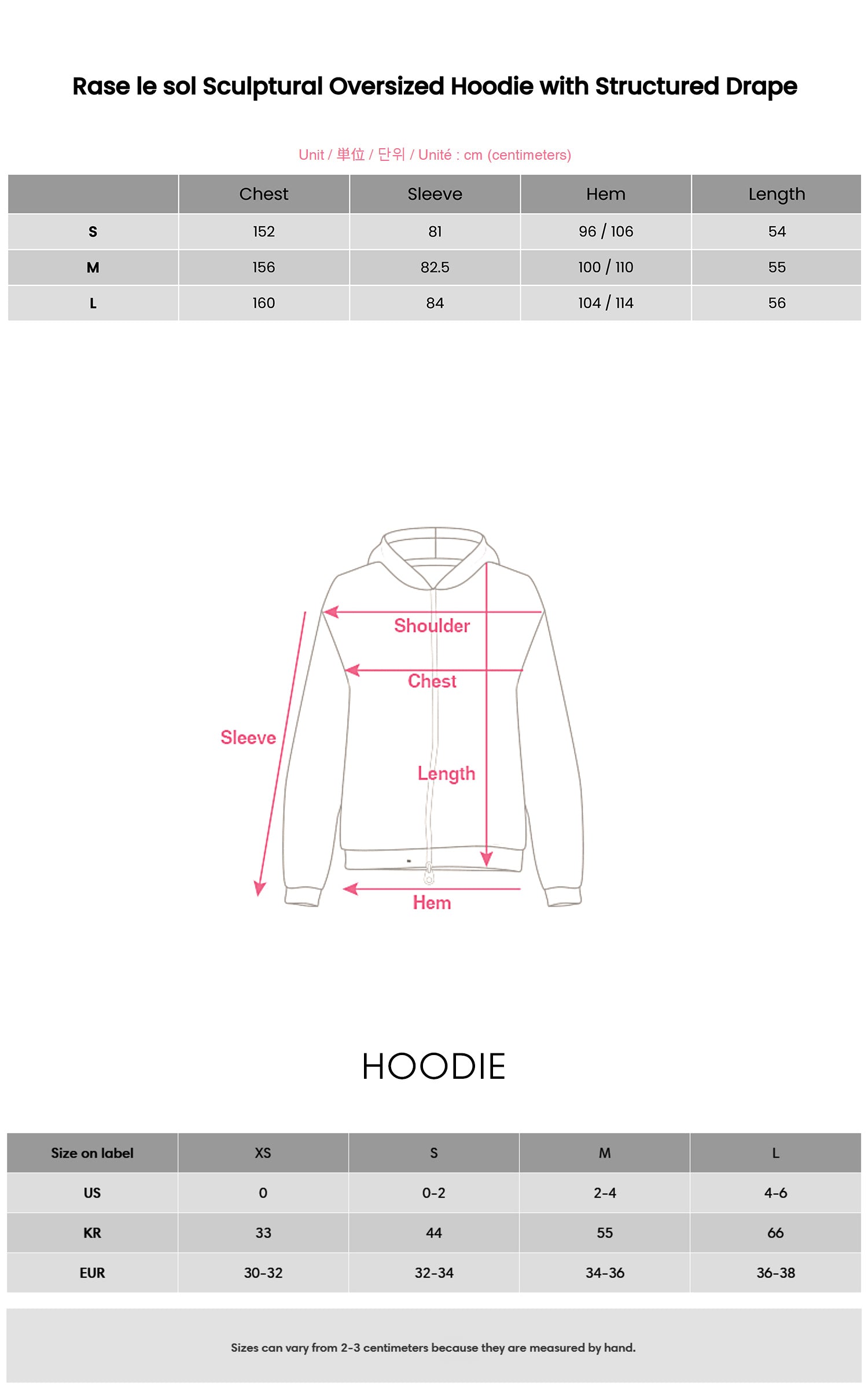 Rase le sol Sculptural Oversized Hoodie with Structured Drape