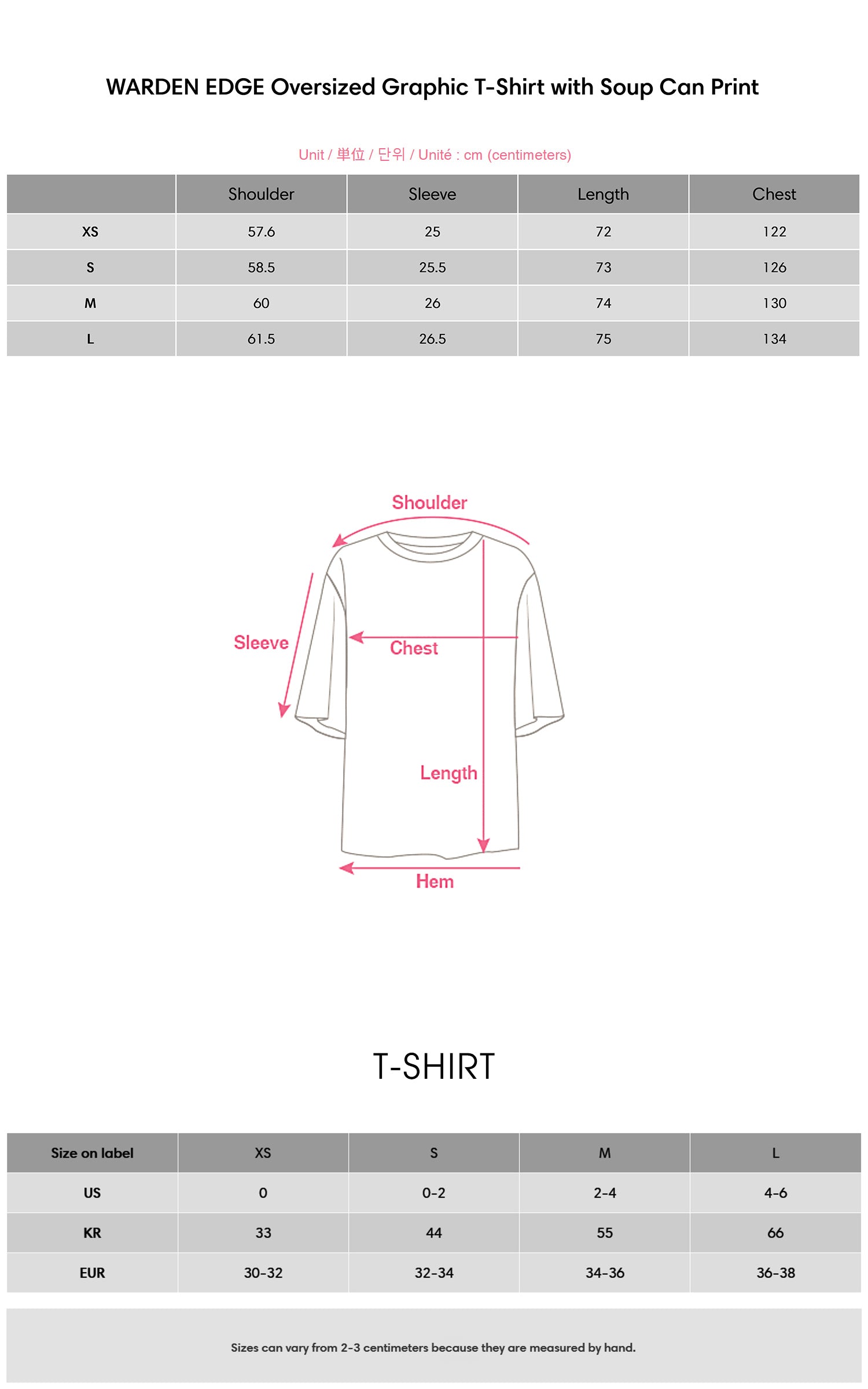 WARDEN EDGE Oversized Graphic T-Shirt with Soup Can Print