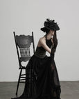 DOINDULGE Gathered Halter Corset Maxi Dress