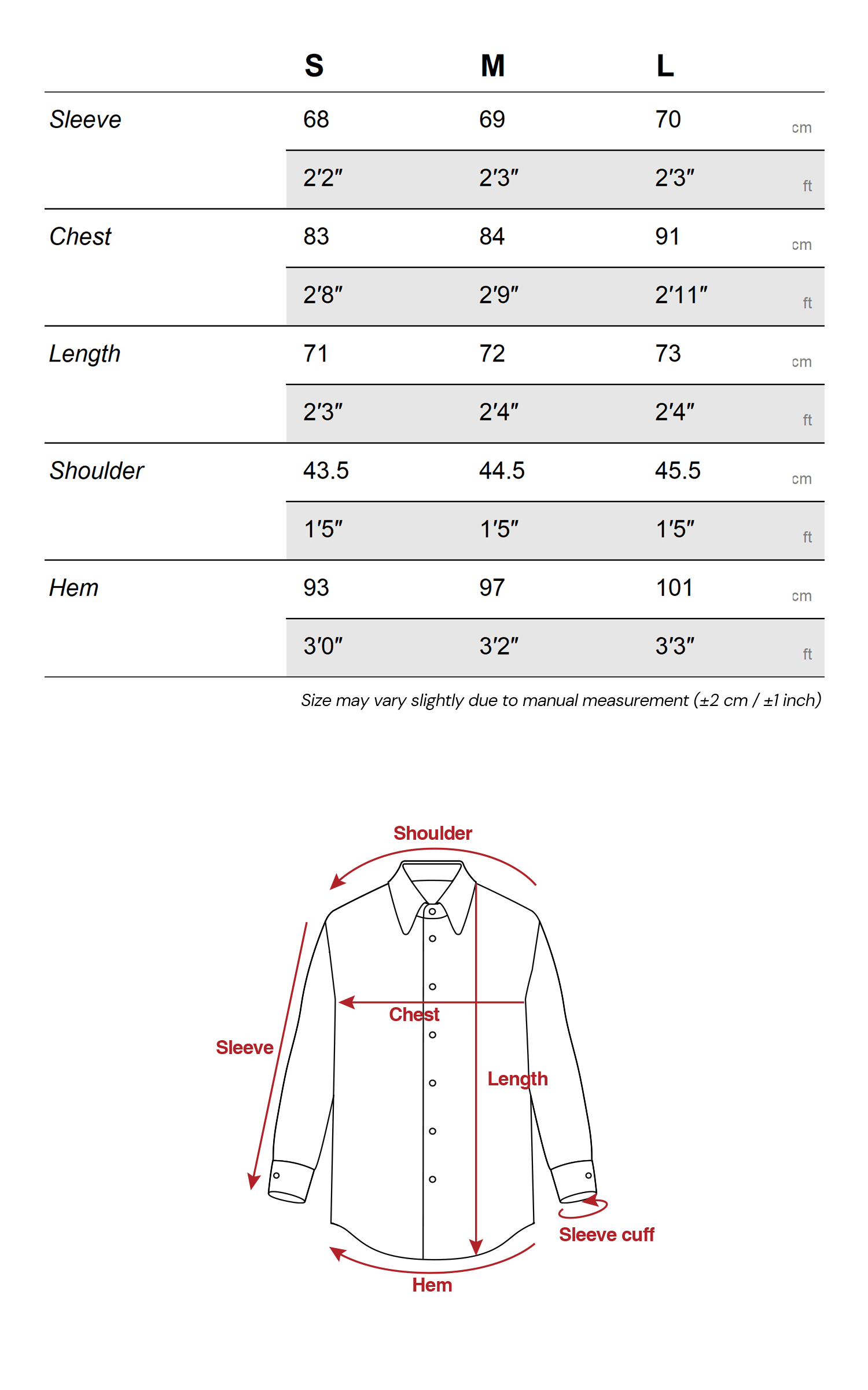 Rase le sol 슬림핏 핀스트라이프 긴팔 셔츠