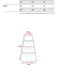 DOINDULGE Embroidered Panel Pleated Maxi Skirt